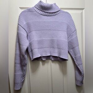 Lavender Cropped Sweater